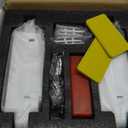 7" Hidden Door Hinge/Concealed Hinges,Invisible Hinges,Invisible Door Silent 180 Degree Swing Hinge 3-Way Adjustable Butt 7 x 2.8 x 1 (White, 7 inches)