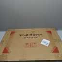 CULER Black Wood Wall Mirror for Bathroom,Rectangle Rustic 20 x 30 inch Hanging Vanity Farmhouse Mirrors with Wooden Frame for Living Room,Bedroom,Entryway