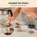 CUCKOO 1.7L Glass Electric Kettle with Tea Infuser, CK-G170BS