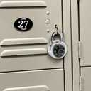 Lock 1 Packs Combination Lock Locker Lock for Gym and School Lockers Safe Combination Padlock Mini Combination Lock (1Pack)