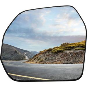 Driver Side Mirror Replacement for Toyota Tundra 2022 2023 - Left Side Mirror Glass, Rear View Mirrors Glass with Power Heated & Blind Spot
