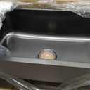 31 Inch Black Undermount Sink Stainless Steel-Bokaiya 31x18 Kitchen Sink Undermount Black Stainless Steel Sink 16 Gauge Single Bowl Kitchen Sink with Dish Grid