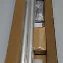 SIMEWIN Heavy Duty Curtain Rods for Windows 28 to 48 Inches, 1 Inch Silver Adjustable Curtain Rods with Diamond Finials (Silver,28-48)