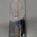 MioHHR Slim Metal Band Compatible with Apple Watch Band 42mm(Series 11 10) 41mm(Series 9 8 7) 40mm(Series 6 5 4 SE3/2/1) 38mm(Series 3 2 1),Stainless Steel iWatch Bands for Women,Silver/Gold