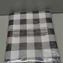 Biscaynebay Fabric Tablecloths 70x70 Square, Black/Grey Scottish Plaid Card Table Cloth Folding Table Cover Water Resistant for Dining, Kitchen, Wedding and Parties, etc Machine Washable