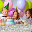 2 PCS Dollar Party Tablecloths, 87" Lx51 W Rectangular Plastic Table Covers, Birthday Party Disposable Tablecloths Party Decoration Supplies