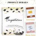 GraduatePro College Survival Gift Card Book Money Cash Holder 7x9 for High School Graduation Student Leaving Home Gifts Party Decoration
