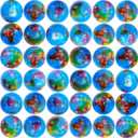 60 Pcs Globe Squeeze Balls Bulk,2.5 inch Earth Stress Relief Balls,Soft Foam Stress Ball Toy for Finger Exercise, Foam Squeezable Balls Classroom School Office Party Favors