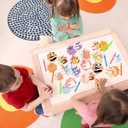 Valentines Day Gifts for Kids, 32 Pack Mini Bubble Wands with Valentines Animal Themes Greeting Cards for Kids, Valentine's Day School Prize Party Favor, Classroom Exchange Gift Set