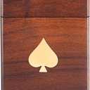 Chunful Wooden Playing Deck Card Box Playing Card Cases Organizer for Gift