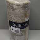 Mybedsoul Yellow Boho Quilt Set King Size 3 Pieces Grey and Yellow Plaid Floral Bedding Set Microfiber Lightweight Bohemian Patchwork Bedspread Coverlet Set for All Season 90"x104"