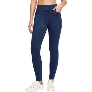 IUGA Stretchy Jeans for Women High Waist Jeggings Tummy Control Skinny Jeans (Dark Blue, XX-Large)