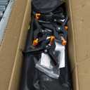 Forlogic Portable T-Shape Backdrop Stand Support Kit 8x5.3ft, Adjustable Photography Green Screen Backdrop Stand for Parties, Photography Videography Studio (85.3Ft)