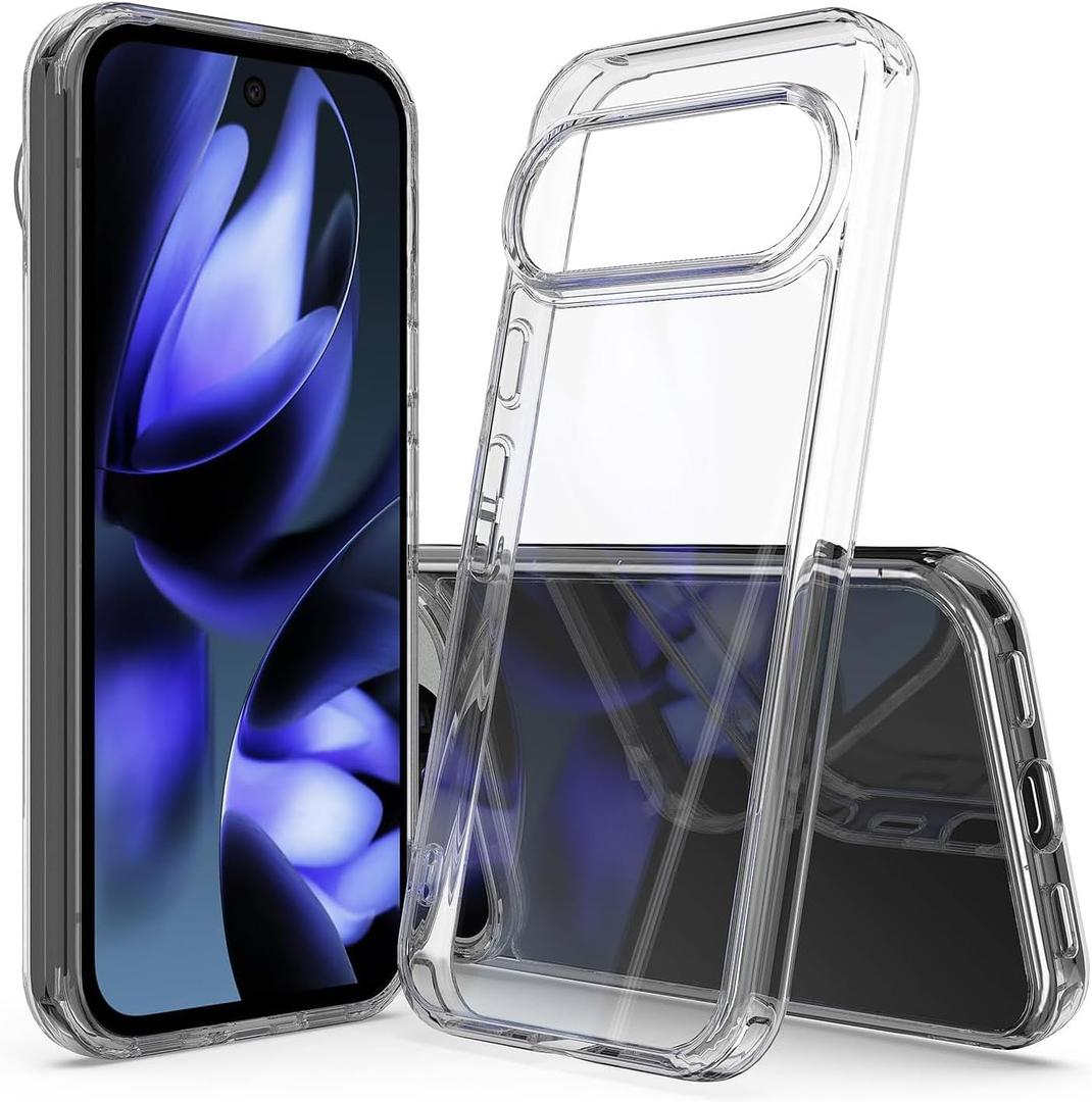 Compatible with Pixel 10 Pro XL Case, [Anti-Yellowing] Ultra Thin Slim Shockproof Crystal Clear Cases Soft TPU Cover Full Protective Bumper Phone Case for Google Pixel 10 Pro XL