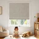 Joydeco Cordless Roman Shades, Linen Window Blinds, 30" W×75" H, Linen
Thermal Insulated Blackout Blinds, Room Darkening Shades for Indoor Windows, Easy to Install