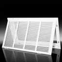 Steel Return Air Filter Grille,Return Vent Cover for Wall or Ceiling [Duct Opening Size] Removable Face/Door for 1 Inch Filters (24"W x 12"H Duct Opening)