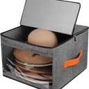 kushon Upgraded Hat Storage Box for Women & Men,Closet Hat Boxes Organizer Bag with Dustproof Lids,Cowboy Hat Box,Hat Carrier Case For Travel