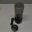 COKUNST Portable Blender, Small Smoothie & Shake Maker with 8 Blades, Compact Personal Blender with LED Display, USB C Rechargeable Juice Mixer with Extra Lid for Travel, Gym, Home, 17oz, Black