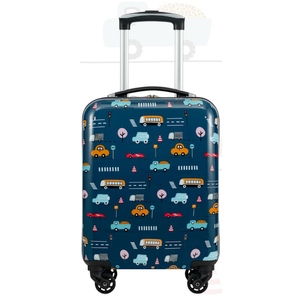 Coolife Kids Luggage Carry on Hardside Spinner Toddler Luggage Travel Rolling Luggage Girls Boys (Cars)