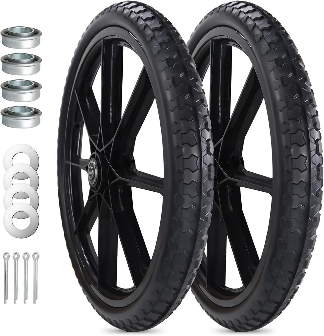 20x1.95" Replacement Flat-Free Tire for Wheelbarrow Wheel Carts,Big Wheel Utility Carts