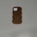 for iPhone 15 Case, Phone Case iPhone 15, Magnetic Compatible with Magsafe Slim Thin Wave Edge Design Cute Translucent Matte Shockproof Drop Protective Phone Cover for iPhone 15 6.1", Brown (Desert Titanium)