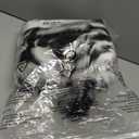 Women's Faux Fur Boots Furry Snow Boots Fuzzy Winter Shoes Fluffy Mid-Calf Flat Boots, Black White 41