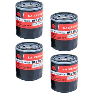 4-PACK BAIZHIHUA LF-5251 Oil Filter Replaces 8M0162829, 35-8M0162830, 8M0065103, 8M0065104, 35-8M0065103, 35-8M0162829, 35-822626K04, 35-822626Q04 Fits Mercury and Mariner 4 Stroke outboards 25-115hp