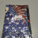 2 x CROWNED BEAUTY 4th of July Garden Flag Patriotic America Double Sided 12x18 Inches Small Burlap Holiday Welcome Yard Porch Decoration for Outside (Beige) CF1833-12