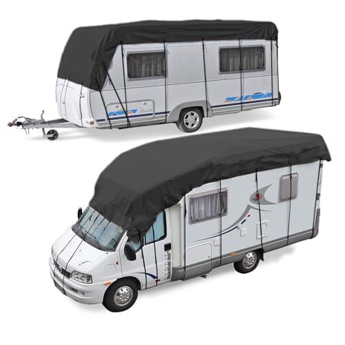 Heavy Duty RV Roof Cover Waterproof - Winterizing Skirt Protection for Class A/B/C Motorhomes, Camper & Travel Trailers
