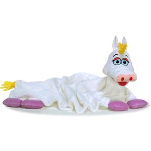 Cuddleuppets: Unicorn - White-Purple - 2-in-1: Plush Puppet & Blanket, Soft Magical Character, Play All Day & Cuddle All Night, Kids, Machine Washable