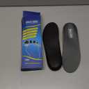 Plantar Fasciitis Feet Insoles Arch Supports Orthotics Inserts Relieve Flat Feet, High Arch (Mens 7-7 1/2 | Womens 9-9 1/2) (Gray)
