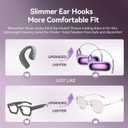 Xmenha Over Open Ear Earbuds Wireless Bluetooth Open Ear Headphones Air Conduction Earbuds that Don't go in Your Ear with Over-Ear Hooks Running Headphones
