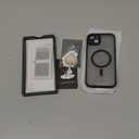 TOCOL for iPhone 15 Plus Case, Compatible with Magsafe, Full Camera Protection, Built-in Magnetic Ring, Drop Protection, Translucent Matte Phone Case for iPhone 15 Plus 6.7 inch (Black)