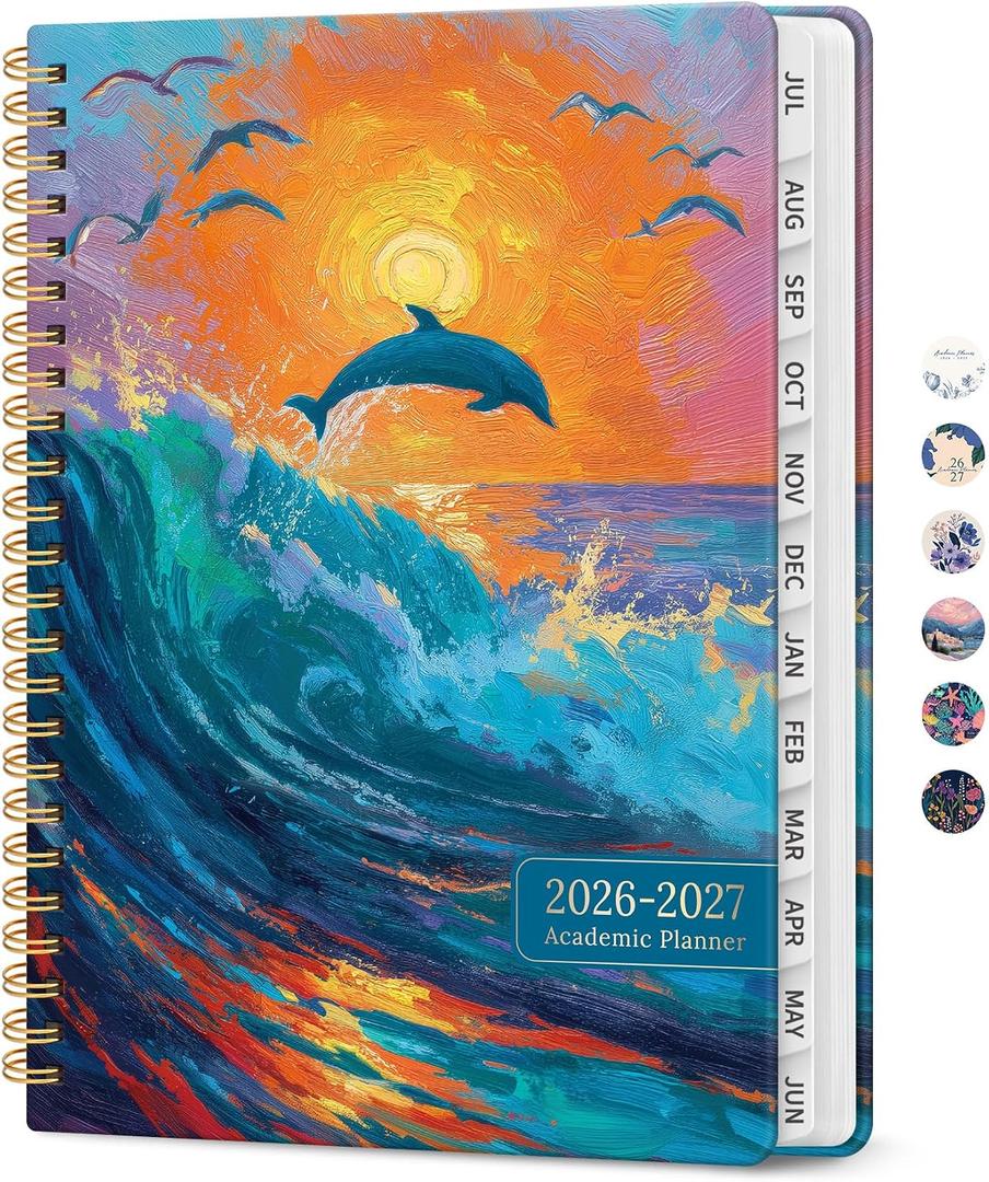 Academic Planner 2026-2027, Monthly & Weekly Jul 2026-Jun 2027 Planner