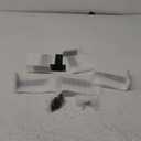 6 Pack Heavy Duty Shelf Brackets 6 inch, Floating Shelf Brackets(1/5-Thick), L-Shaped Wall Shelf Bracket Hidden & Decorative Shelf Bracket Black