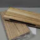 Floating Shelves for Wall Set of 2, 16 inch Rustic Paulownia Wood Wall Shelves for Bathroom, Living Room, Bedroom and Kitchen, Picture Ledge for Storage,Books,Room Decor,6x16 inch