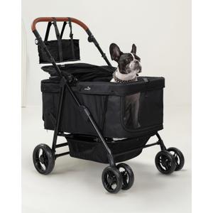 Dog Stroller for Large & Medium Dogs (20132 lbs), Pet Stroller for 2 Small Dogs, Extra Large Heavy Duty, Foldable & Ventilated