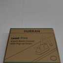 Bathroom Faucets for Sink 3 Hole, Hurran 4 inch Oil Rubbed Bronze Bathroom Sink Faucet with Pop-up Drain and Supply Hoses, Stainless Steel Lead-Free Centerset Faucets for Bathroom Sink Vanity RV