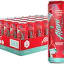 Alani Nu CHERRY SLUSH, Sugar Free, Low Calorie Energy Drinks, 200mg Caffeine, Biotin, B Vitamins, Zero Sugar, 10 Calories, 12 Fl Oz Cans, 24 Pack (BBD 11/27)