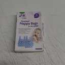 WOFASHPURET 90pieces Disposable Diaper Sacks Easy-tie Handles Scented Trash Bags for Diaper Disposal for Travel and Pet Waste Management