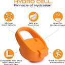 HYDRO CELL Easy Sip Coffee Cap for Wide Mouth Water Bottles - BPA Free Flip Top Replacement Lid - 64 oz, 40 oz, 32 oz, 24 oz, 18 oz, 14 oz. Sports Top Accessories (Orange Coffee Cap, 14oz-64oz)