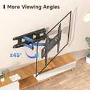 Suptek Full Motion TV Wall Mount for 32-60 Inch TVs, Swivel & Tilt Adjustable Bracket, Dual Articulating Arms, Fits 16" Studs, Max VESA 400x400mm, Supports Up to 99lbs, MA001