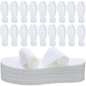 Janmercy 100 Pairs Disposable Shoe Liners Breathable Thin Insoles Replaceable Sweat Absorbing Shoe Inserts Barefoot Odor Eaters Insoles for Women Men Hiking Boot Sneaker Running