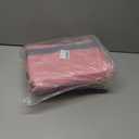 4 Pack Extra Large Moving Bags 90L with Clear Window, Heavy Duty Storage Totes with Zippers & Handles, College Packing Bags for Clothes, Boxes, Camping & Moving Supplies, Pink