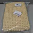 Waffle Bath Mat Upgraded Waffle Bath Mat Bathroom Rug Super Absorbent Non Slip Bathroom Rug Machine with Tassels Ideal for Hallway Bedroom Laundry Room(Beige,20 * 31in) (1'8" x 2'7" (Rectangular))