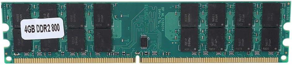 4GB Large Capacity DDR2 Memory Module for Desktop Computer, 240PIN 800MHz Fast Data Transmission RAM DDR2 4GB PC2-6400 Bandwidth, Plug and Play
