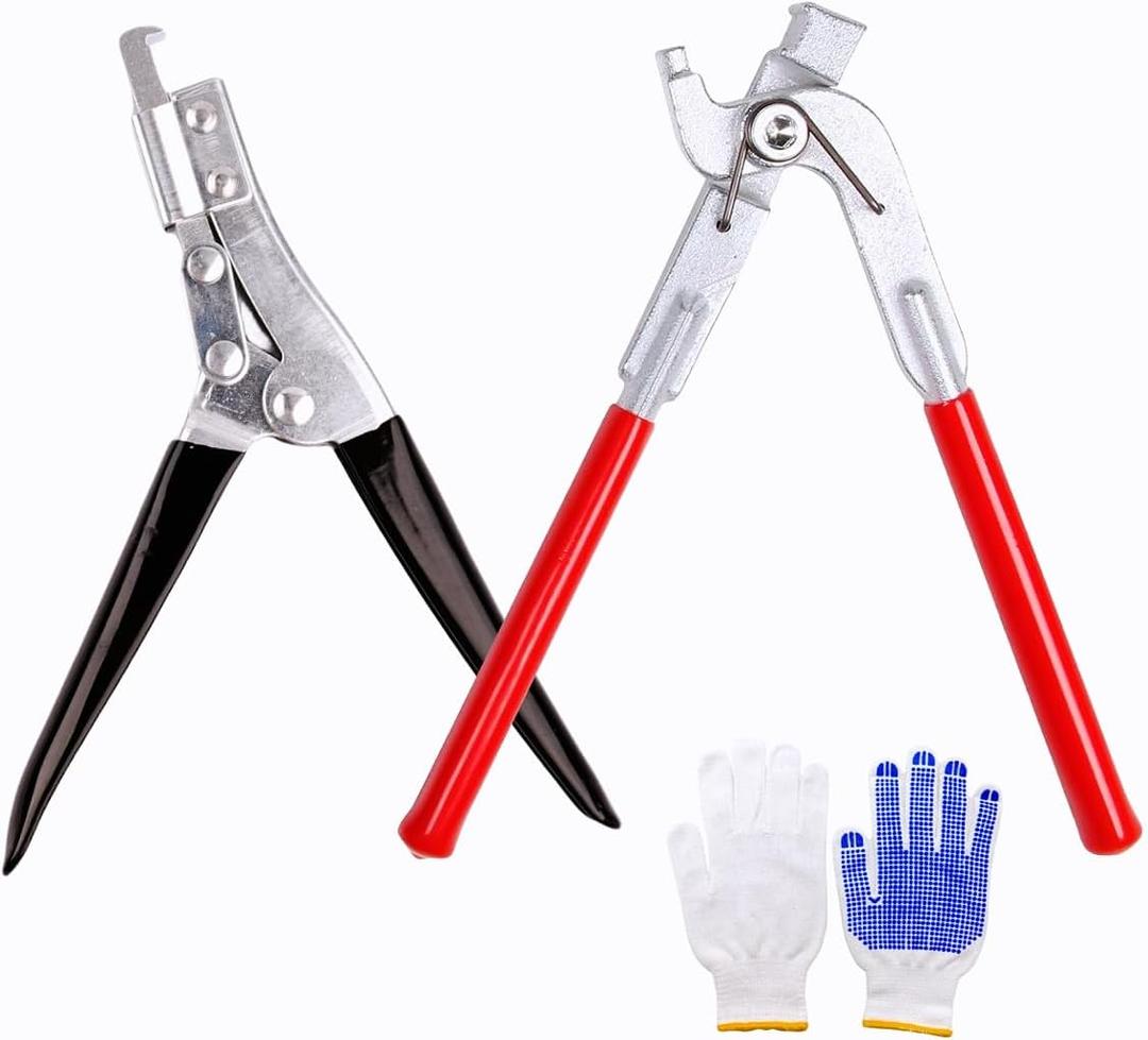 Radiator Repair Pliers Tool Set, Car Radiators Opening Tab Lifter and Closing Header Tool for Radiator Tank Repair and Maintenance on Cars and Trucks