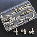 BNC to RCA Adapter Connectors Kit - 30 Pcs Coaxial Cable Connectors Assortment - Male & Female BNC to RCA