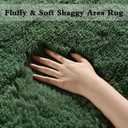 Extra Large 9x12 ft Dark Green Area Rugs for Bedroom Living Room, Fluffy Soft Plush Shaggy Forest Hunter Green Girls Boys Kids Rug, Non-Slip and Machine Washable Carpet for Rooms Decor