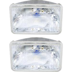TOJIO A Pair of H4656 Super Vision Crystal Headlight, Halogen Sealed Beam Headlight, (5square,127mm), Replaces# H4656 (a pair)